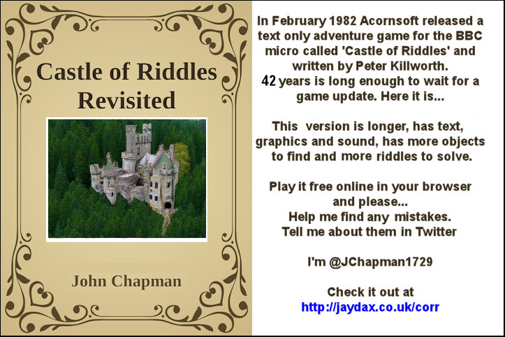 Castle of Riddles Revisited adventure game
